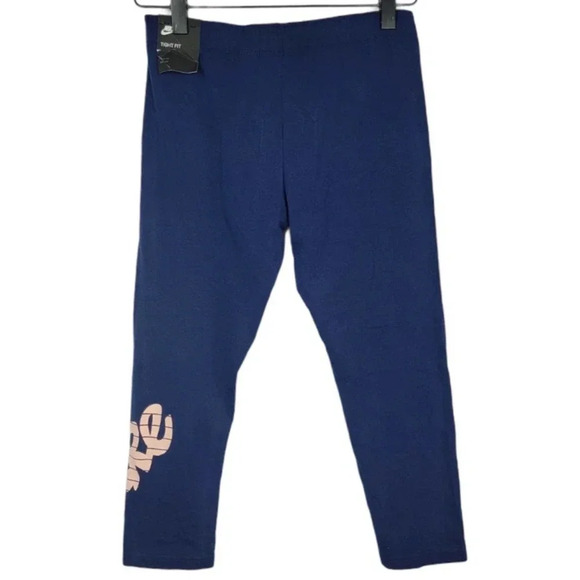 Nike Girl’s Cropped Graphic Active Leggings Size L - Picture 9 of 9